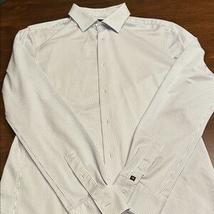 Men's Scotch & Soda Striped Blue & White Dress Shirt